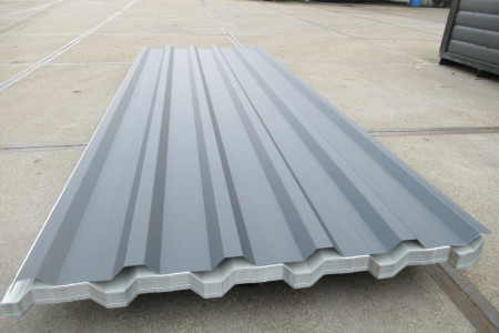 Damwandplaten mat antraciet